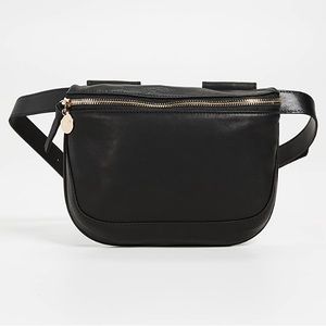 Clare V. Black Leather Fanny Pack
